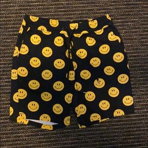 Men’s smiley face shorts